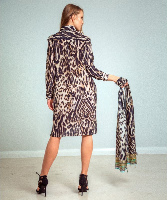 Inoa Siberia Silk Shirt Dress