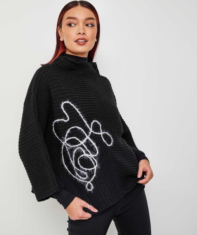 Bize Oversized Chunky Ribbed Jumper