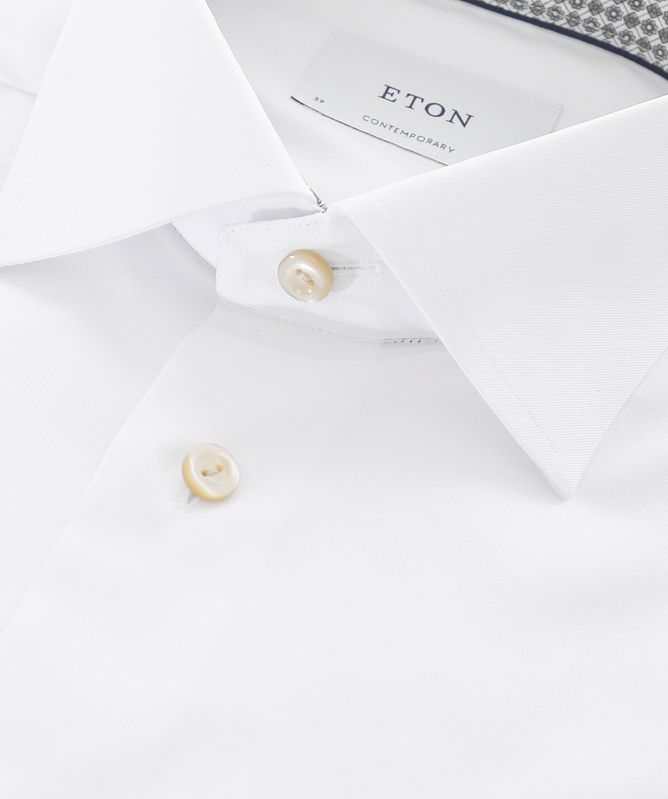 Eton Geo Twill Contemporary Fit Dress Shirt