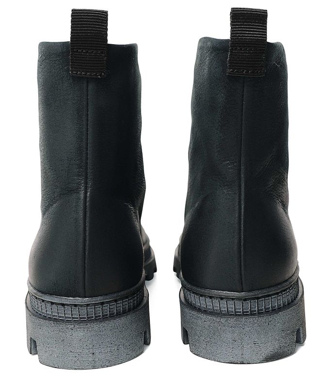 Lofina Leather Zip Front Boots
