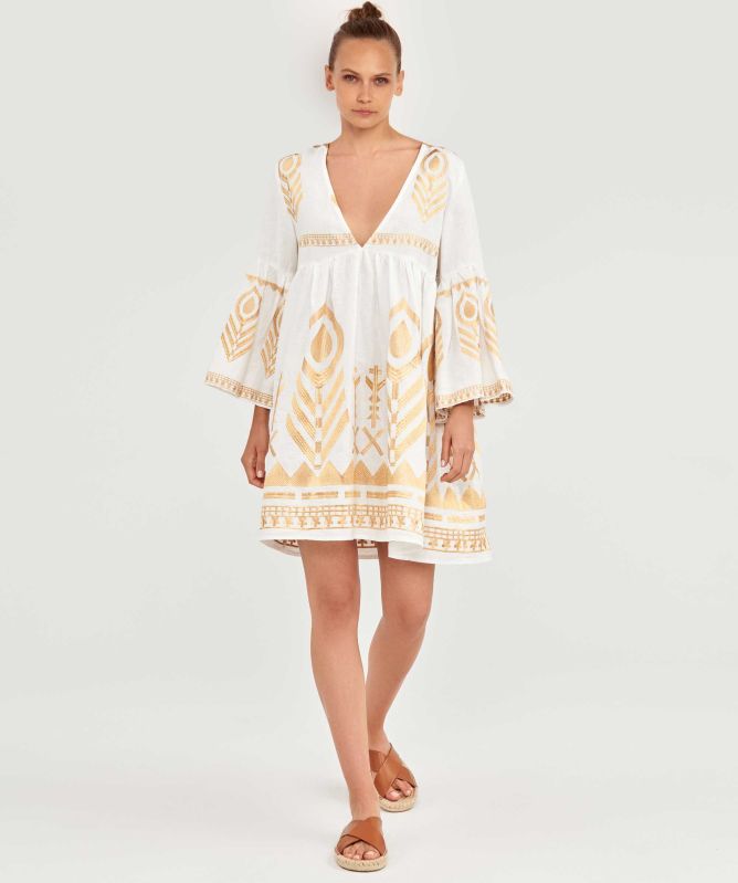 sachin and babi light blue dress ASOS DESIGN lace embroidered halter neck mini dress in brown