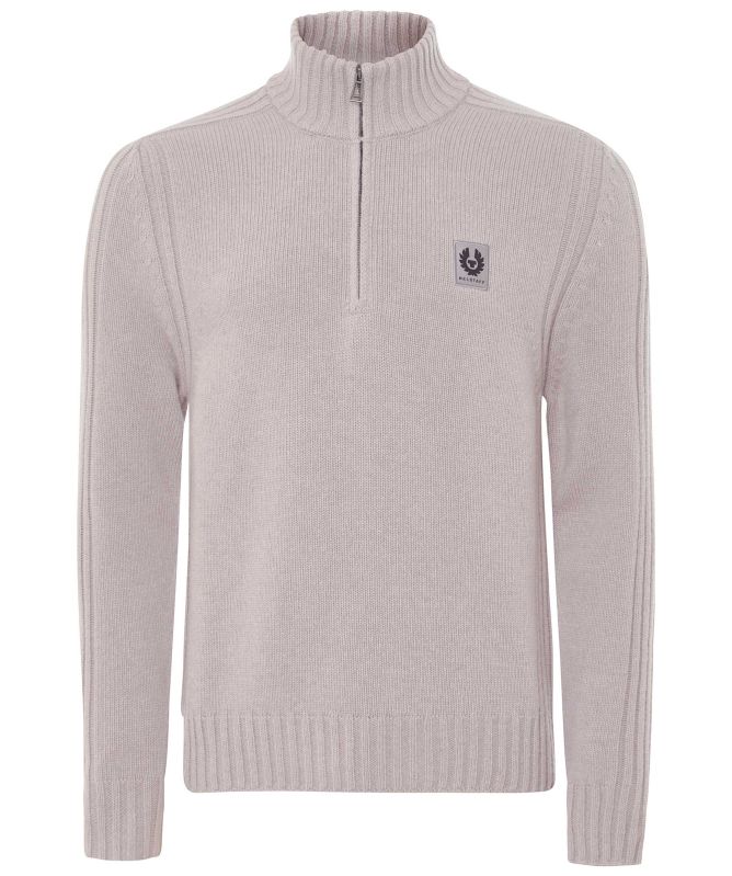 Belstaff Lambswool Quarter Zip Watch Jumper