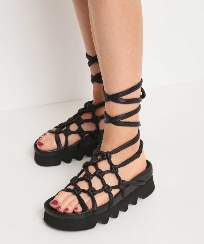 PATRIZIA Women's DADE Woven Sandals - Adjustable Hook & Loop Straps With 3-Inch Heel