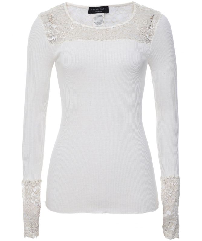 Rosemunde Birla Silk Lace Panel Top