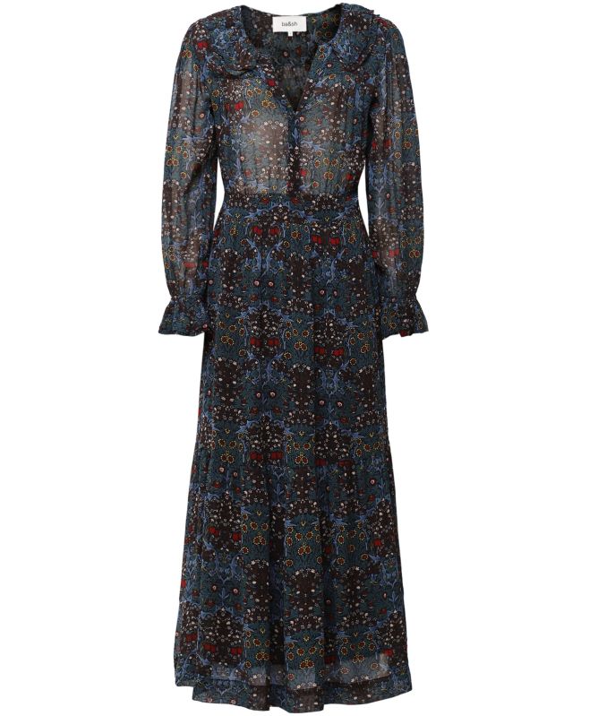 ba&sh Phoenix Sheer Midi Dress