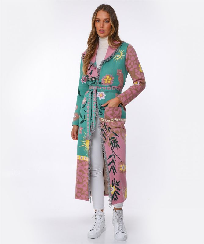 Hayley Menzies Enchanted Leopard Cotton Jacquard Duster