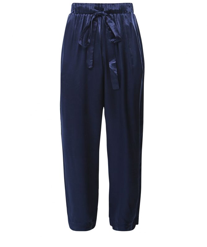 Greek Archaic Kori Metallic Silky Trousers