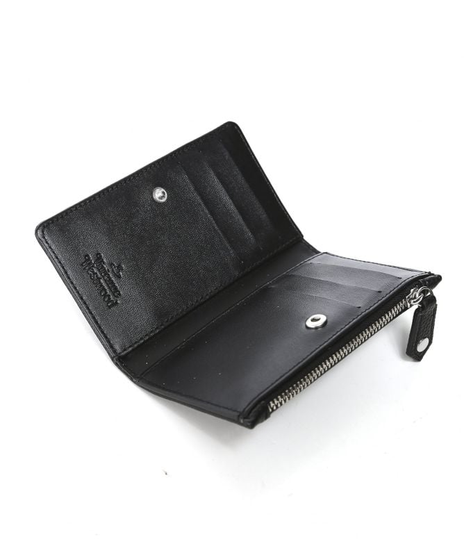 Vivienne Westwood Black Small Grained Johanna Wallet | Jules B