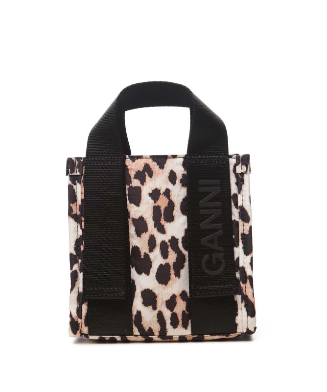 GANNI Mini Leopard Tech Tote Bag | Jules B