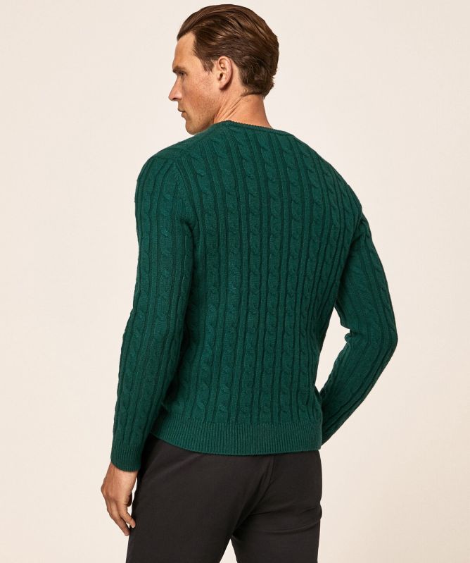 Hackett Cashmere Mix Cable Jumper