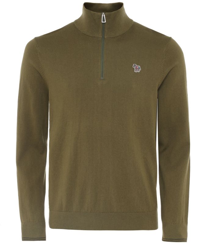Paul Smith Zebra Logo Quarter Zip Jumper