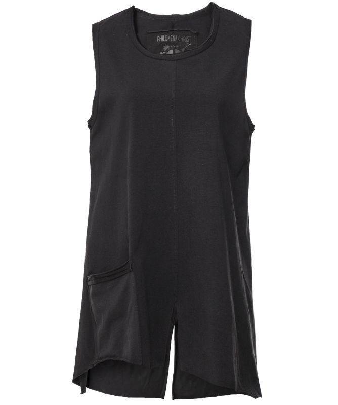 Philomena Christ Sleeveless Slit Hem Top