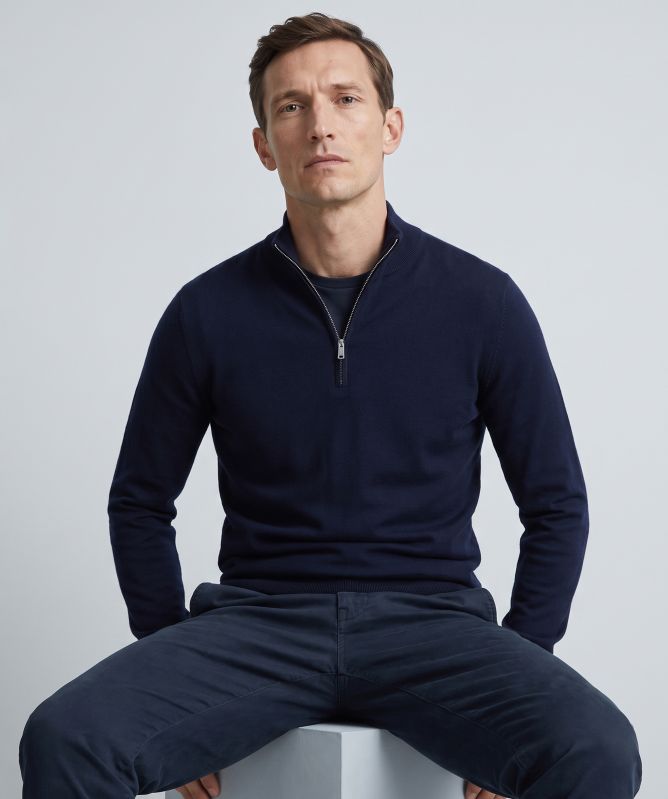 Profuomo Half Zip Jumper