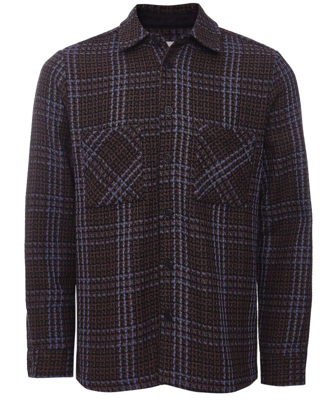 Wax London Check Whiting Overshirt