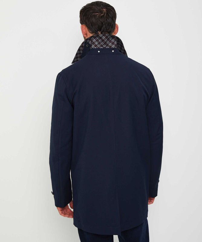 Paul Smith Navy Wool Mix Epsom Coat