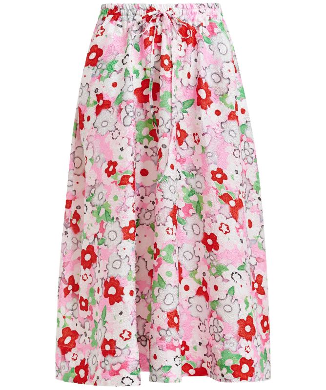Essentiel Antwerp Julianne Floral-Jacquard Midi Skirt