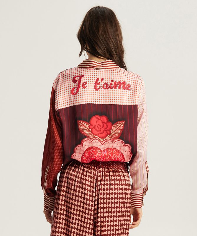 Me369 Isabel Mixed Pattern Shirt