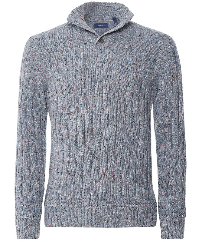 Neps Button Mock Neck Jumper