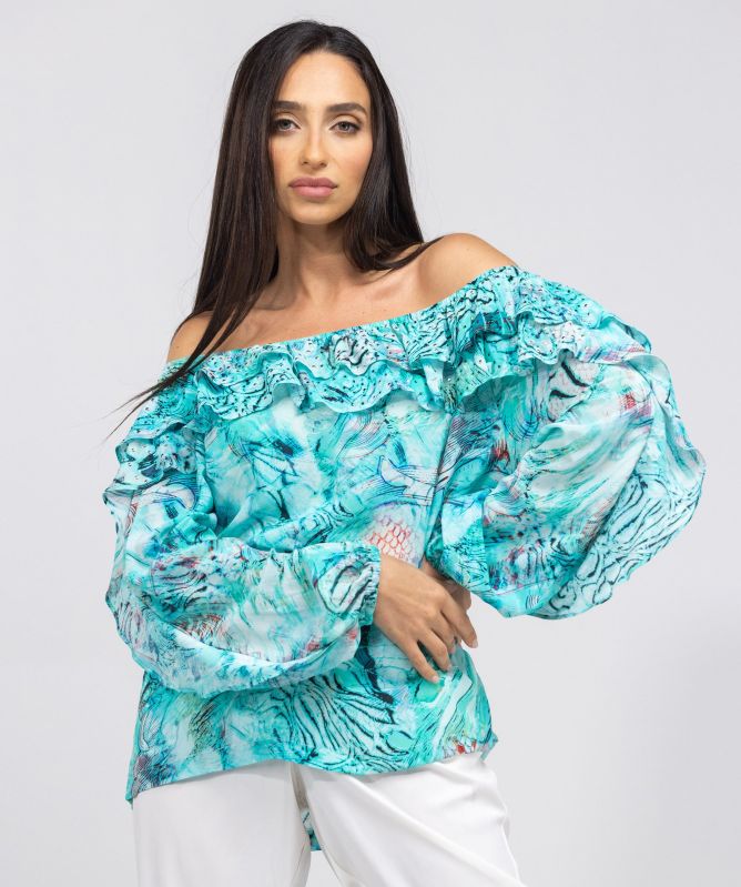 Inoa Gold Coast Silk Flamenco Top