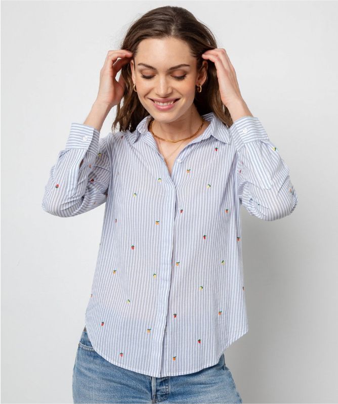 Rails Taylor Embroidered Citrus Shirt