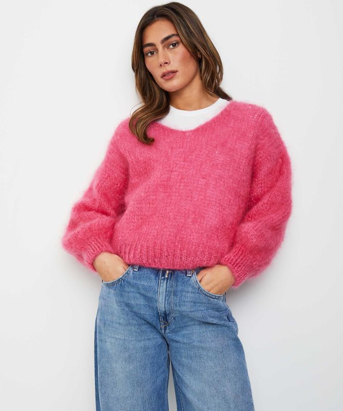 Americandreams Milana Long Sleve Mohair Knit Jumper