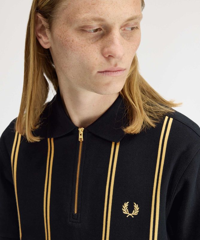 Fred Perry Vertical Stripe Zip Polo