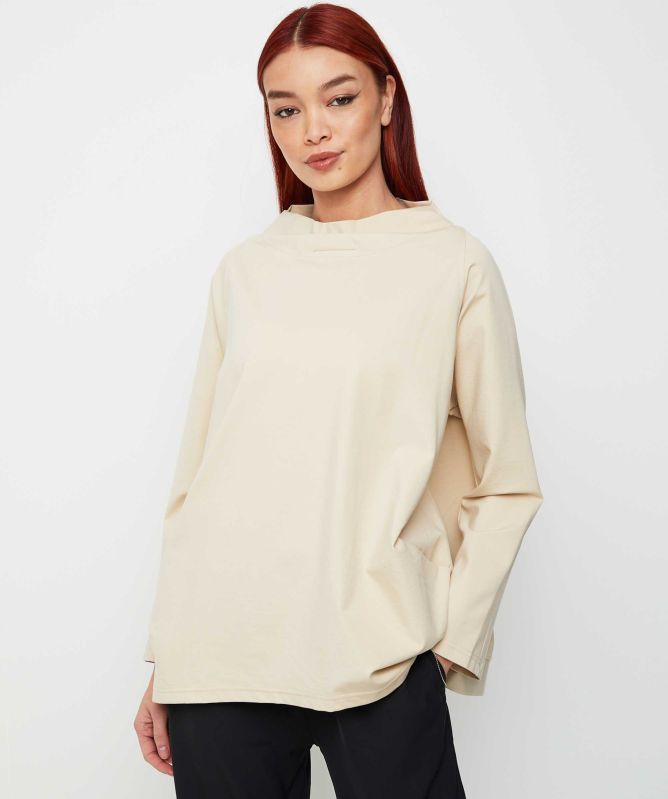 Thanny Cowl Neck Jersey Top