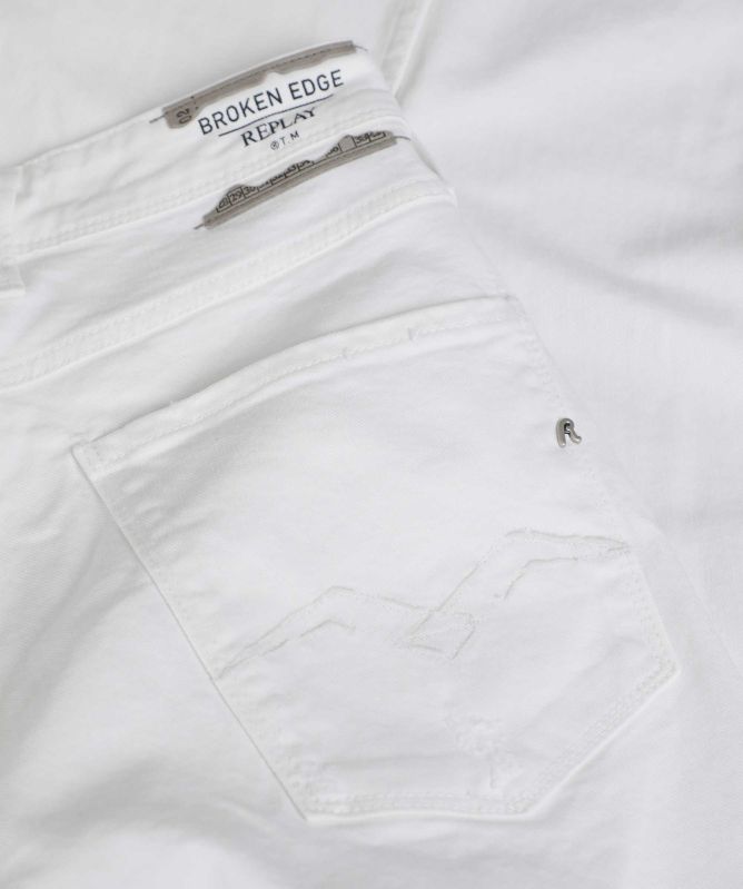 REPLAY Nuevo Luz Broken Edge Jeans, 097 Gris Oscuro, 28W / 30L Para Mujer