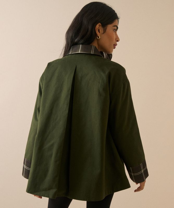 Nobody's Child Tartan Trim Country Jacket