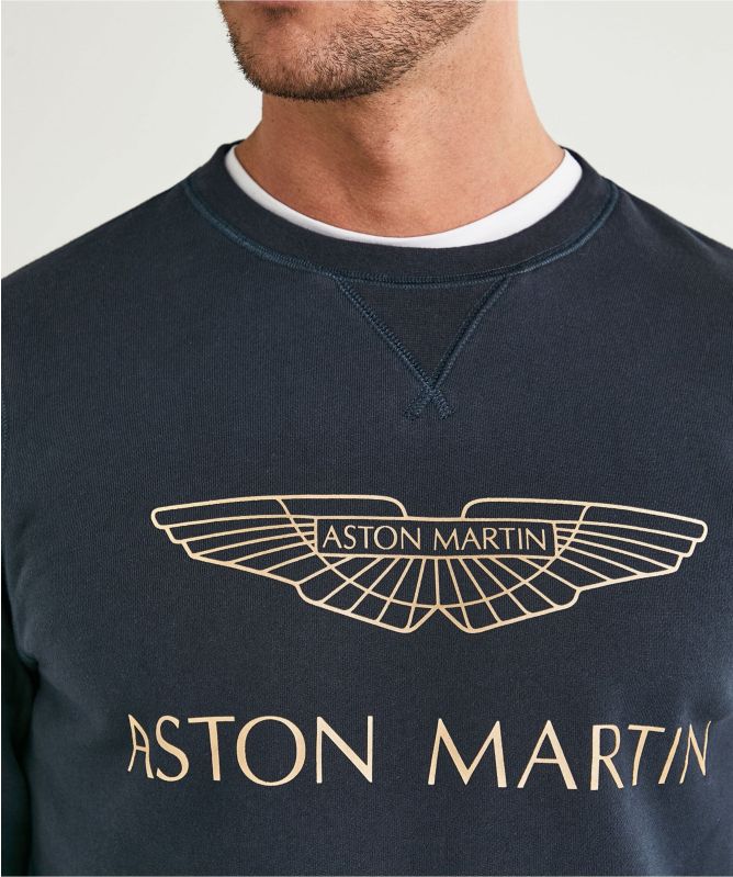 Hackett Crew Neck AMR Logo Sweatshirt