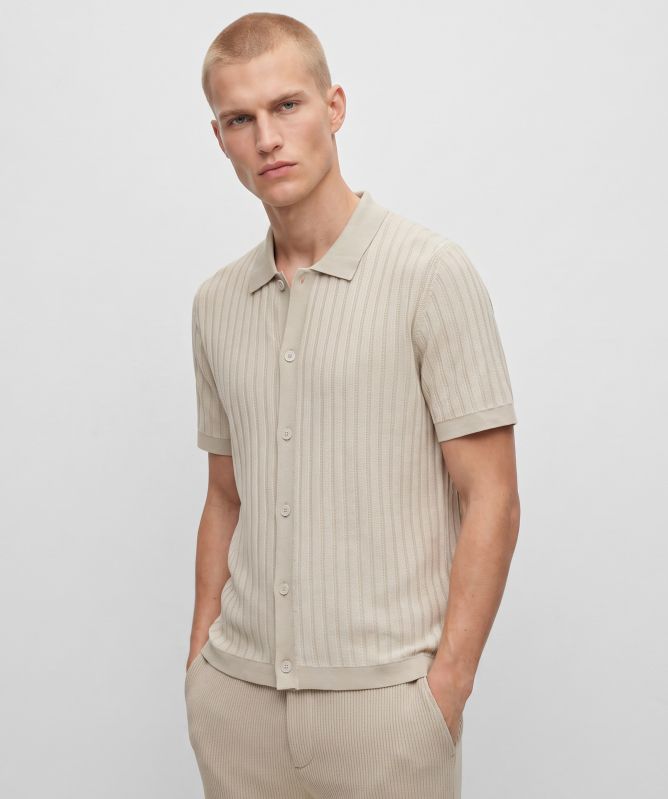 BOSS Kodd Rib-Knit Polo