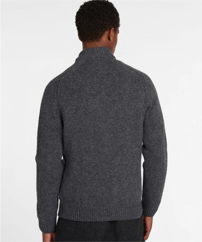 Barbour Wool Zip-Through Calder Cardigan