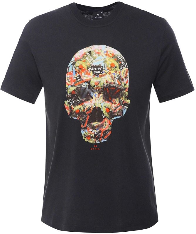 【送料関税込】Paul Smith Skull T-Shirt Paul Smith Skull T Shirt Black | Mainline Menswear
