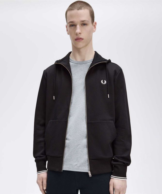 Fred Perry Zip-Through Hooded Sweatshirt