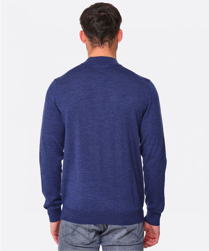 Thomas Maine Merino Wool Half-Zip Jumper