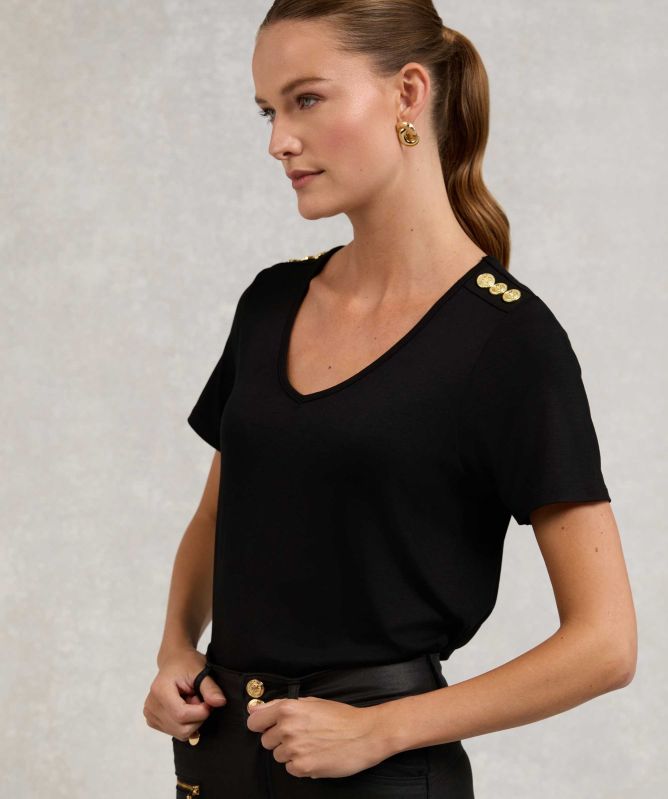 Holland Cooper Relax Fit V-Neck T-Shirt