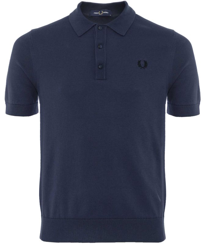Fred Perry Knitted Polo Shirt