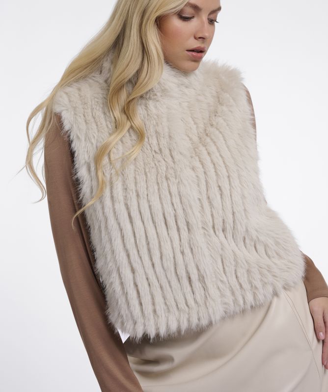 Rino and Pelle Dava Faux Fur Waistcoat