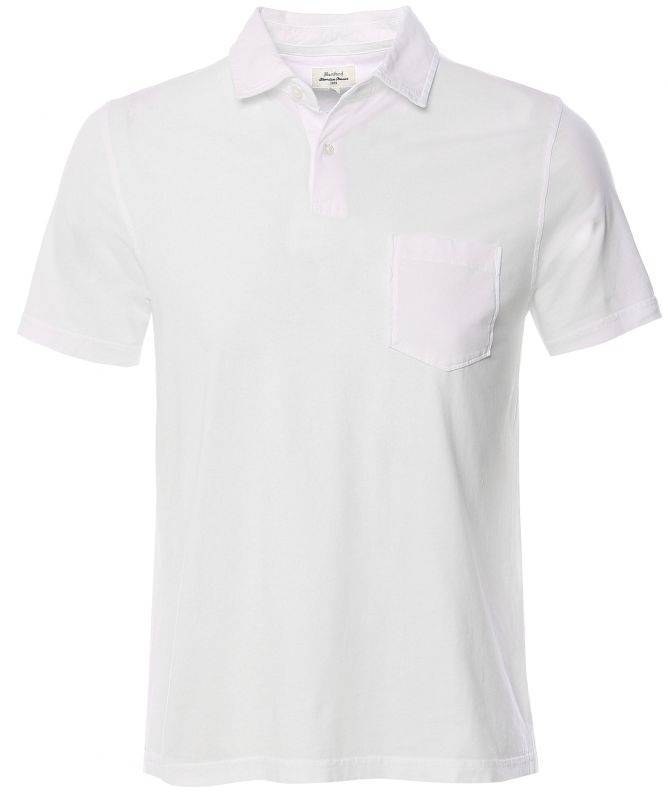 Hartford Washed Cotton Jersey Polo Shirt