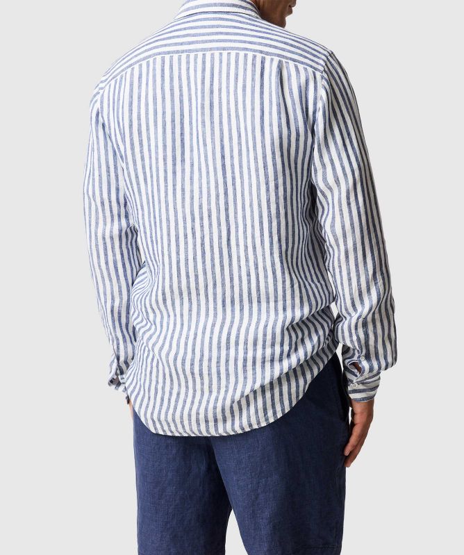 Rodd and Gunn Seadown Striped Linen Shirt