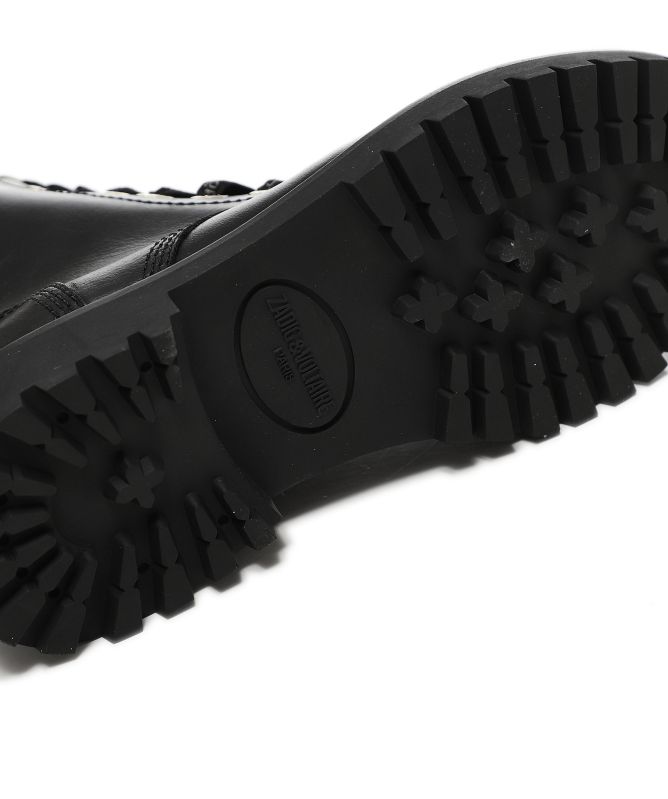 Zadig and Voltaire Joe Leather Combat Boots