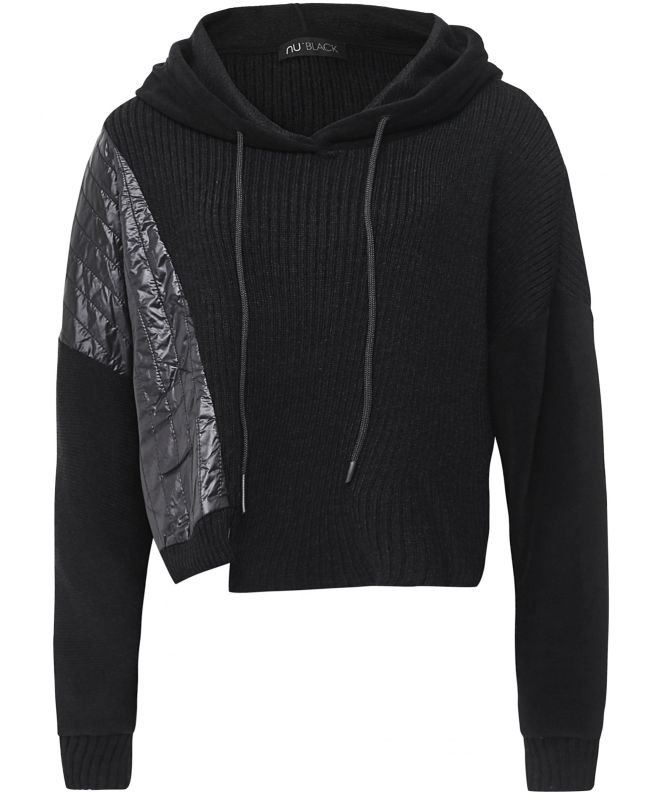 NU London Rib Knit Hoodie