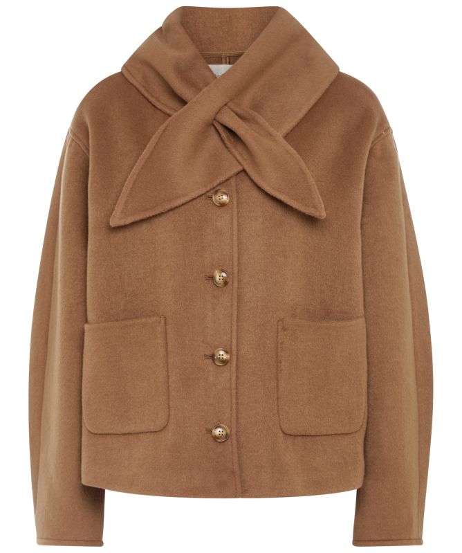 Nobody's Child Wool-Blend Neck Tie Jacket