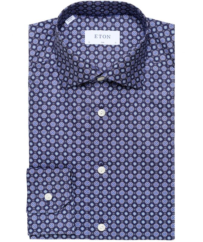 Eton Slim Fit Medallion Shirt