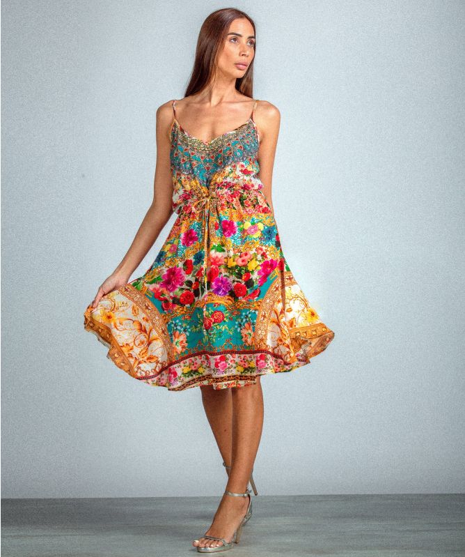 Inoa Covent Garden Silk Flirt Mini Dress