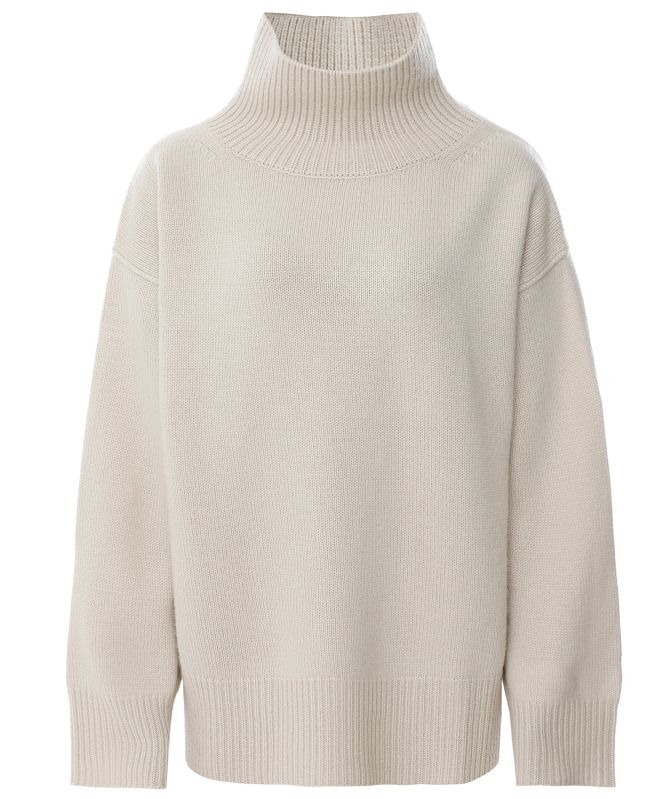 Soft Goat Boyfriend Turtleneck Cashmere Jumper