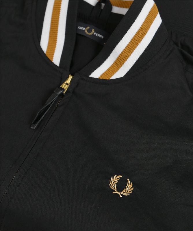 Fred Perry Black Tennis Bomber Jacket J1532 102 | Jules B