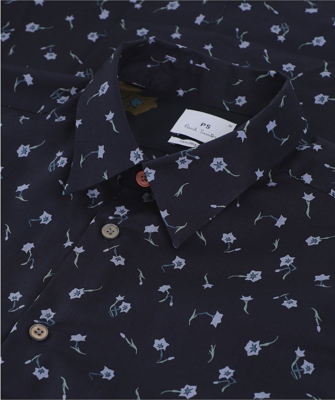Paul Smith Tailored Fit Short Sleeve Floral Shirt