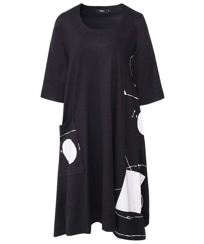 Ralston Tatsu Abstract Print Dress