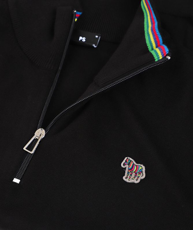 Paul Smith Half-Zip Zebra Jumper